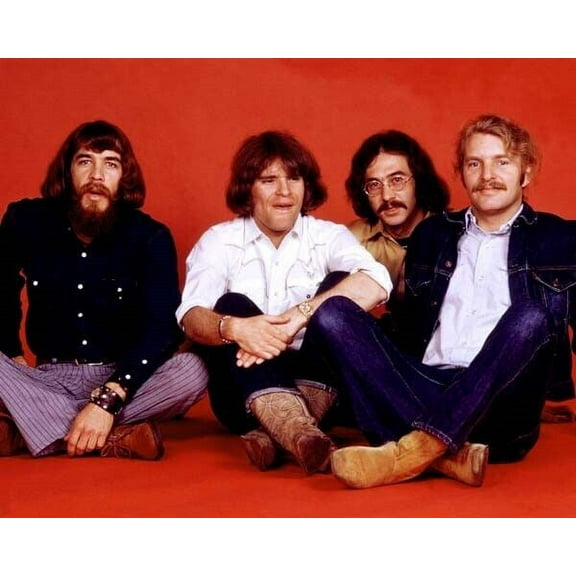 Creedence Clearwater Revival Tom Doug Stu & John classic 1960's 8x10 inch photo