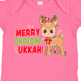 thumbnail image 4 of Inktastic Merry Chrismukkah Cute Baby Reindeer with Lights Boys or Girls Baby Bodysuit, 4 of 5