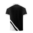 thumbnail image 3 of LNWUY Men's Colorblocking Loose Lapel Shirts Plus Size Fashion Outdoor Casual Sports Short Sleeve Short Sleeve Top Shirt Black XXL, 3 of 3