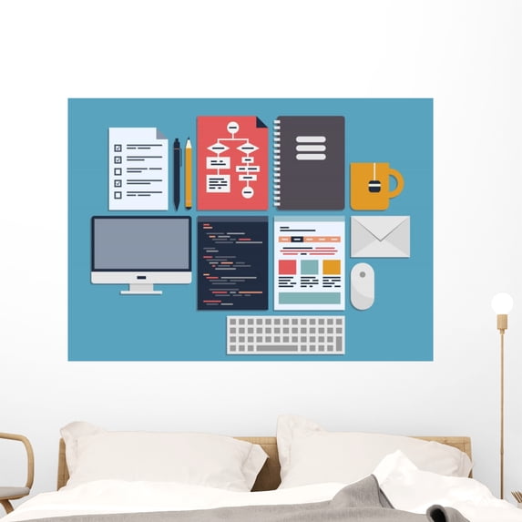Website Programming Management Wall Mural Decal by Wallmonkeys Vinyl ...