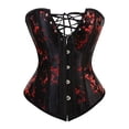 thumbnail image 2 of Chuancc Women'S Exotic Bustiers & Corsets Renaissance Costume Women Plus Size Plus Size CorsetVintage Corset Corset Halloween Costumes Bustier Corset Corset Dress For Women Sexy Black 6XL, 2 of 8