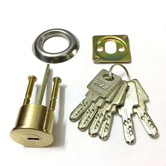 tooloflife Lock Keys Set Single Head Copper Cylinder Lock for Home Office Garden Shed Door Locks