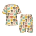 thumbnail image 1 of Balery Vintage Cup Conjunto de Pijama Infantil de Manga Corta con Estampado – Ropa de Dormir de Algodón Suave-4X-Large, 1 of 6