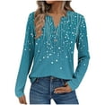 thumbnail image 2 of Craaazy Teacher Shirts V-Neck Long Sleeve Buttons T-shirt Comfy Fashion Printed Blouses Gifts, 2 of 6