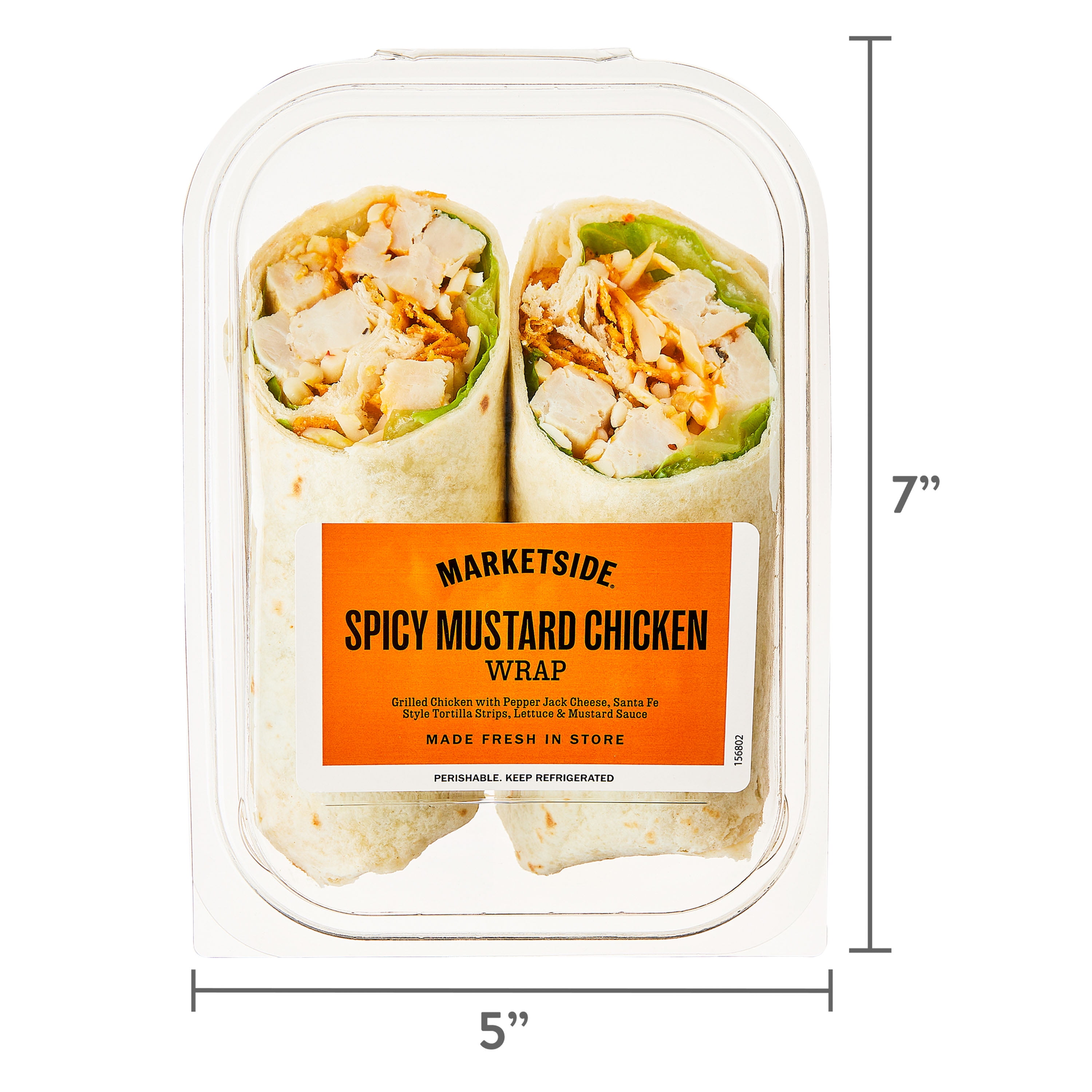 Marketside Chicken Spicy Mustard Wrap, 1 Count