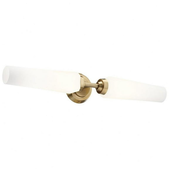 2 Light Vanity Light in Contemporary Style-4.5 inches Tall and 25.75 inches Wide-Champagne Bronze Finish Bailey Street Home 147-Bel-4763956