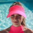 thumbnail image 3 of Taotanxi Women Visor Sun Hat Wide Brim Hat Adjustable Foldable Ponytail Beach Hat Summer UV Protection Outdoor Cap UPF 50+, 3 of 9