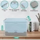 thumbnail image 3 of Caja Almacenamiento Plegable 2pzs Organizador Hogar Con Tapa Modelo Azul, 3 of 4