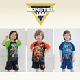 thumbnail image 3 of Monster Jam Grave Digger El Toro Loco Megalodon Mix N' Match Athletic T-Shirt, Tank Top and French Terry Shorts 3 Piece Outfit Set Toddler to Big Kid, 3 of 5