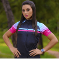 thumbnail image 3 of Camisetas de ciclismo de manga corta de color morado para mujer, uniforme de ciclismo, ropa deportiva de equipo profesional, camiseta de motocross, ropa de bicicleta de montaña, 3 of 5
