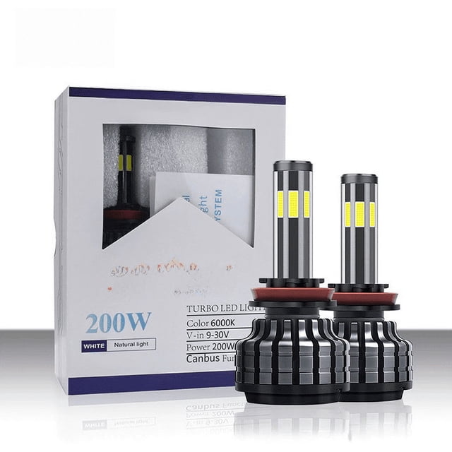 Faros LED para coche, faros LED para coche con luz de seis lados y 360 grados