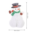 thumbnail image 4 of 6 piezas Tema de Navidad Documento Bolas Honeycomb Balls Santa Claus Ornamentos colgantes, 4 of 7