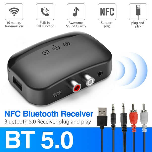 Eeekit Long Range Bluetooth Receiver Nfc Enabled Hifi Wireless Audio Music Adapter Bluetooth 5 0 Receiver With Low Latency Optical Rca Aux 3 5mm For Pc Tv Car Home Stereo Sound System Walmart Com