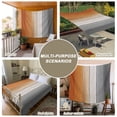 thumbnail image 6 of Burnt Orange Gray Ombre Tapestry for Bedroom Wall Hanging Tapestry, Vintage Farmhouse Wooden Ceiling Backdrop Tapestries Poster Blanket Wall Decor for Teens Room Living Room Dorm 59" x 90", 6 of 8
