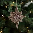thumbnail image 1 of Adornos navideños, adornos para árboles de Navidad, adornos colgantes para árboles de Navidad, adornos colgantes, arreglos para ambientes festivos, adornos navideños, adornos dorados para fiestas., 1 of 6