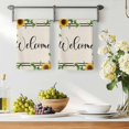 thumbnail image 3 of Yellow Sunflowers Kitchen Towels Set of 4, Retro Farmhouse Summer Floral Leaves Absorbent Dish Towels for Kitchen, Microfiber Hand Towel, Quick Drying Tea Towel for Cleaning Decorative Dishcloths, 3 of 7
