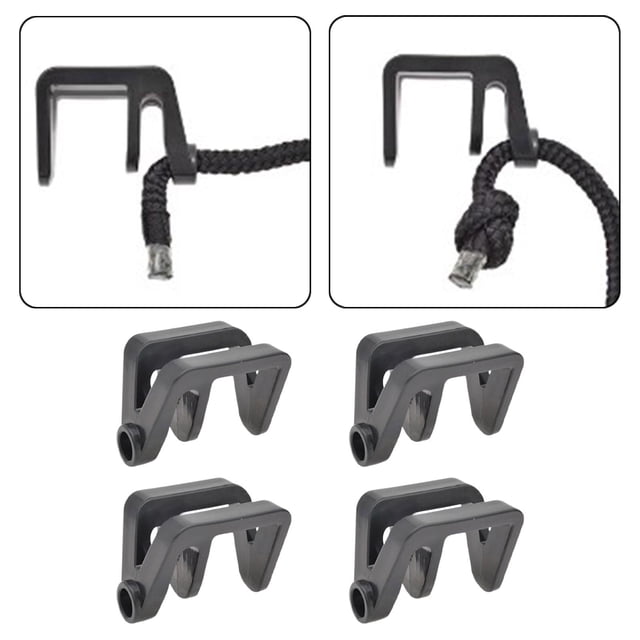 4 piezas Clips de guardabarros para botes Perchas simples para guardabarros de bote Ajuste de alta resistencia Tacos de guardabarros de riel shamjiam Clips de guardabarros para barcos