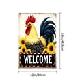 thumbnail image 4 of Amhnf Welcome Rooster Sunflower Garden Flag For Home Outdoor Garden Yard Decor 12x18 inch, 4 of 5