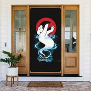 Ghost-buster-Ghostbusters Door Cover Decorated Banner Tapestry Home Decoration Holiday Party Supplies Door Banner Porch Sign Banner 72.8 x 35.4 Inch
