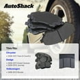 thumbnail image 3 of AutoShack Front & Rear Ceramic Brake Pad Set for Dodge & Chrysler, Grand Caravan 2008-2011 Town & Country 2008-2011 Journey 2009-2012, FWD AWD L4 2.4L V6 3.3L 3.5L 3.6L 3.8L 4.0L, 3 of 5