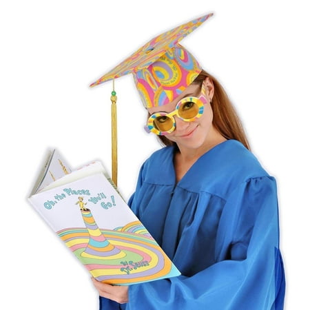 Dr. Seuss Oh The Places You Will Go Costume Graduation Cap Adult One Size