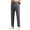 Dark gray, variant on Summer Men's Slim-Fit Quick-Drying Casual Pants, Ice Silk Straight-Leg Pants, Stretch Breathable Comfortable Pants with Pockets