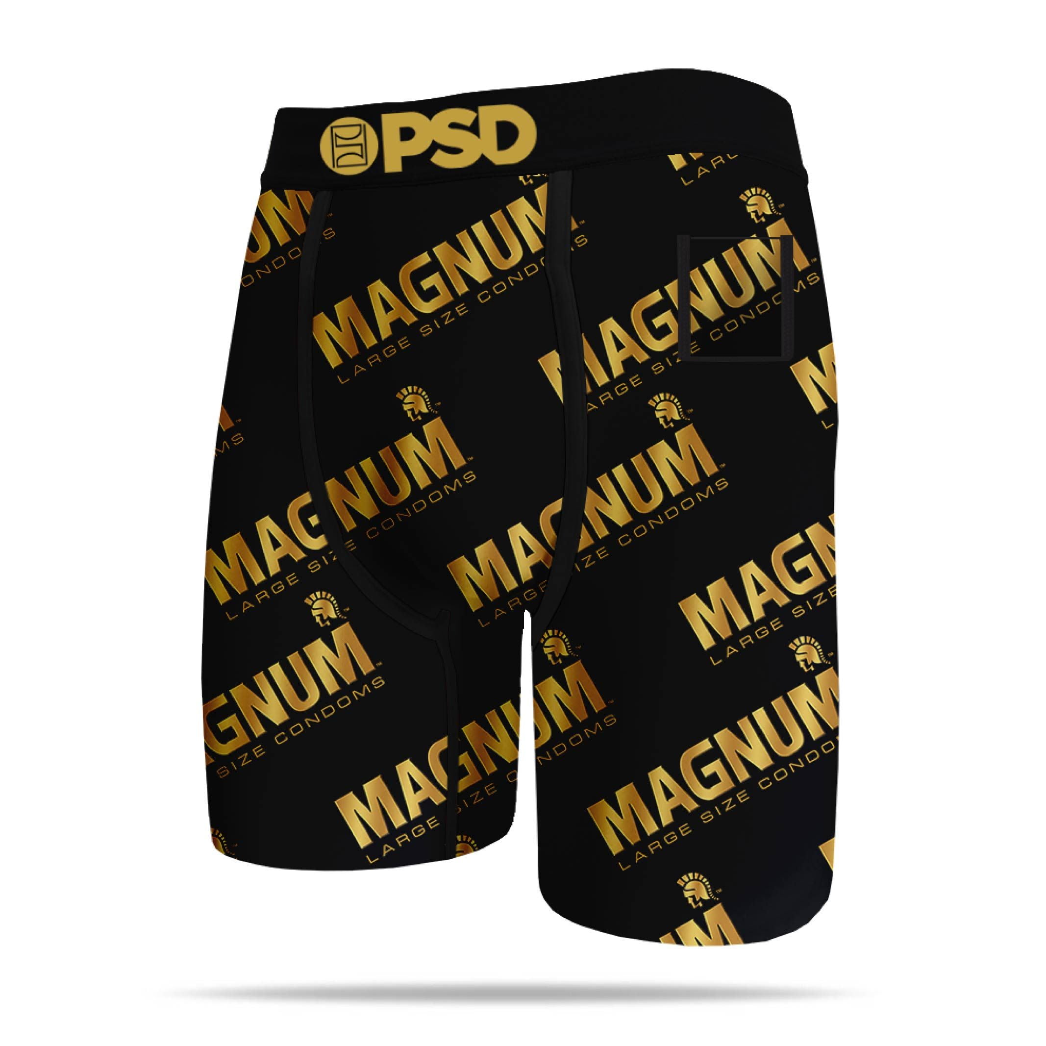 Men's PSD Black Magnum Allover Boxer Briefs - XL 