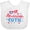 AA-White, variant on Inktastic 4th of July American Cutie Red and Blue Stars and Hearts Boys or Girls Baby Bib
