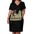 thumbnail image 3 of Bigfoot Believe vestido suelto con bolsillos elegantes vestidos de noche de boda vestido de mujer de verano 2025, 3 of 7