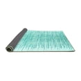 thumbnail image 2 of Ahgly Company Indoor Square Abstract Turquoise Blue Contemporary Area Rugs, 5' Square, 2 of 4