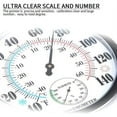 thumbnail image 2 of Thermometer Indoor Outdoor 10" Patio Large Wall Thermometer and Hygrometer,No Battery is Required to Let You to See The Temperature and Humidity of The Day from a Distance, 2 of 5