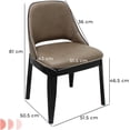 thumbnail image 3 of Set de 2 Sillas de Hogar | Sillas Modernas Tapizadas en Tela Tipo Vinipiel | Estructura Resistente de Madera | Acolchonado | Diseño Elegante Ideal para Comedor, 3 of 8