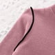 thumbnail image 5 of Odeerbi 1-9 Años Niñas Pijama Conjuntos Rib Knit Long Johns Pijama Manga Larga Cuello Redondo Botton Pantalones Largos Conjuntos, 5 of 7
