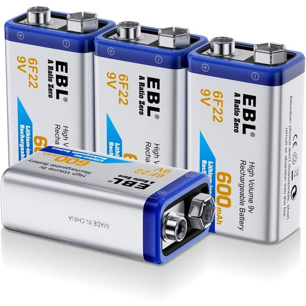9V Direct USB Rechargeable Batteries 650mAh - ENEGON