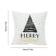 thumbnail image 3 of Hogar y cocina, Decoración del hogar, Decoración navideña, Funda de almohada con estampado en caliente, 45 x 45 cm, funda de almohada navideña con ambiente festivo, color blanco, funda de almohada de, 3 of 6