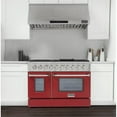 thumbnail image 4 of Kucht Professional 48" Stainless Steel Natural Gas Range in Silver/Red, 4 of 19