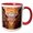 Red/White, variant on 3drose, Austria, Melk Monastery, Church of the Abbey-eu03 Mgl0000 - Miva Stock, 11oz Two-tone Red Mug