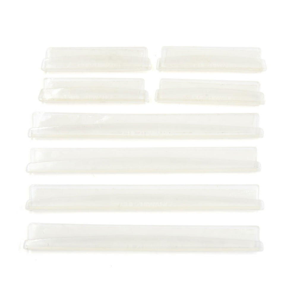 8pcs Clear Plastic Auto Car Body Door Side Edge Guard Protective Decor Strip