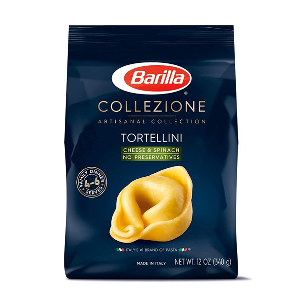 Barilla Collezione Pasta, Cheese and Spinach Tortellini, 12 Ounce