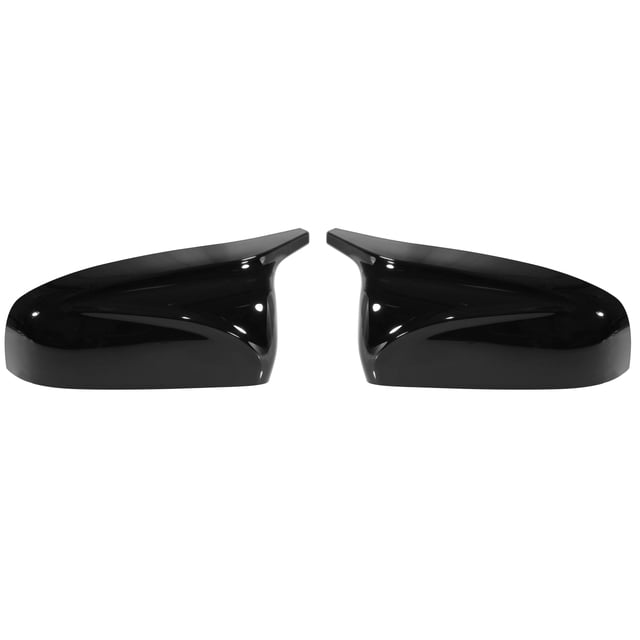 Par Retrovisor Espejo Cubiertas Tapa Reemplazo para Coche Brillo Negro