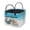 Beach Turtle Print, variant on Garronmavis Quilted Fabric Laundry Basket, Built-In Carry Handles Sturdy Foldable Orange Print Decorative Storage Bin, for Nursery Bedroom Bathroom Orange Print