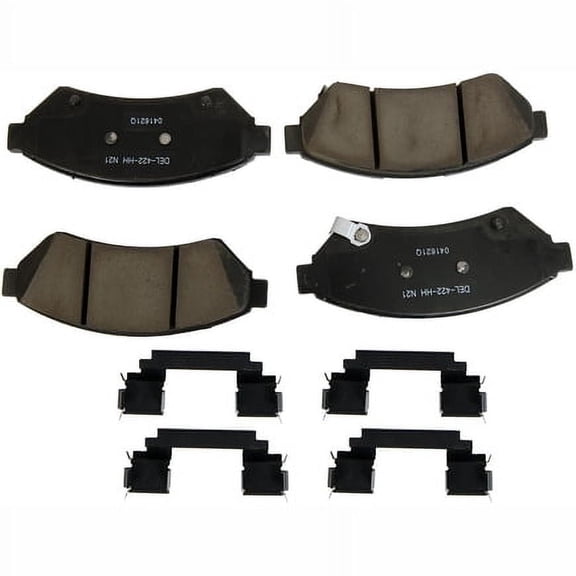Acdelco 17D1075CHF2 Disc Brake Pad Set Front, Ceramic, Bonded, With