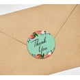 thumbnail image 3 of Darling Souvenir Lot de 45 Pcs Bordure Florale Chrysanthème Ronde Autocollants Merci-1.6 Pouces, 3 of 4