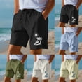 thumbnail image 3 of CHENge Swim Shorts Men Retro Athletic Tropical Print Quick Dry Spring Break Swim Trunks with Pockets Stretch Fabric Swimwear Bathing Suits, 3 of 6