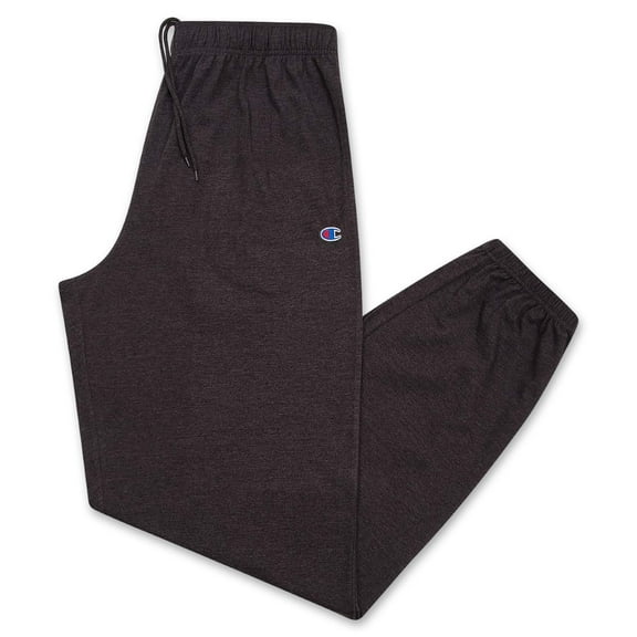 Champion Big and Tall Joggers for Men – Mens Lightweight Jersey Workout Pants Charcoal Heather