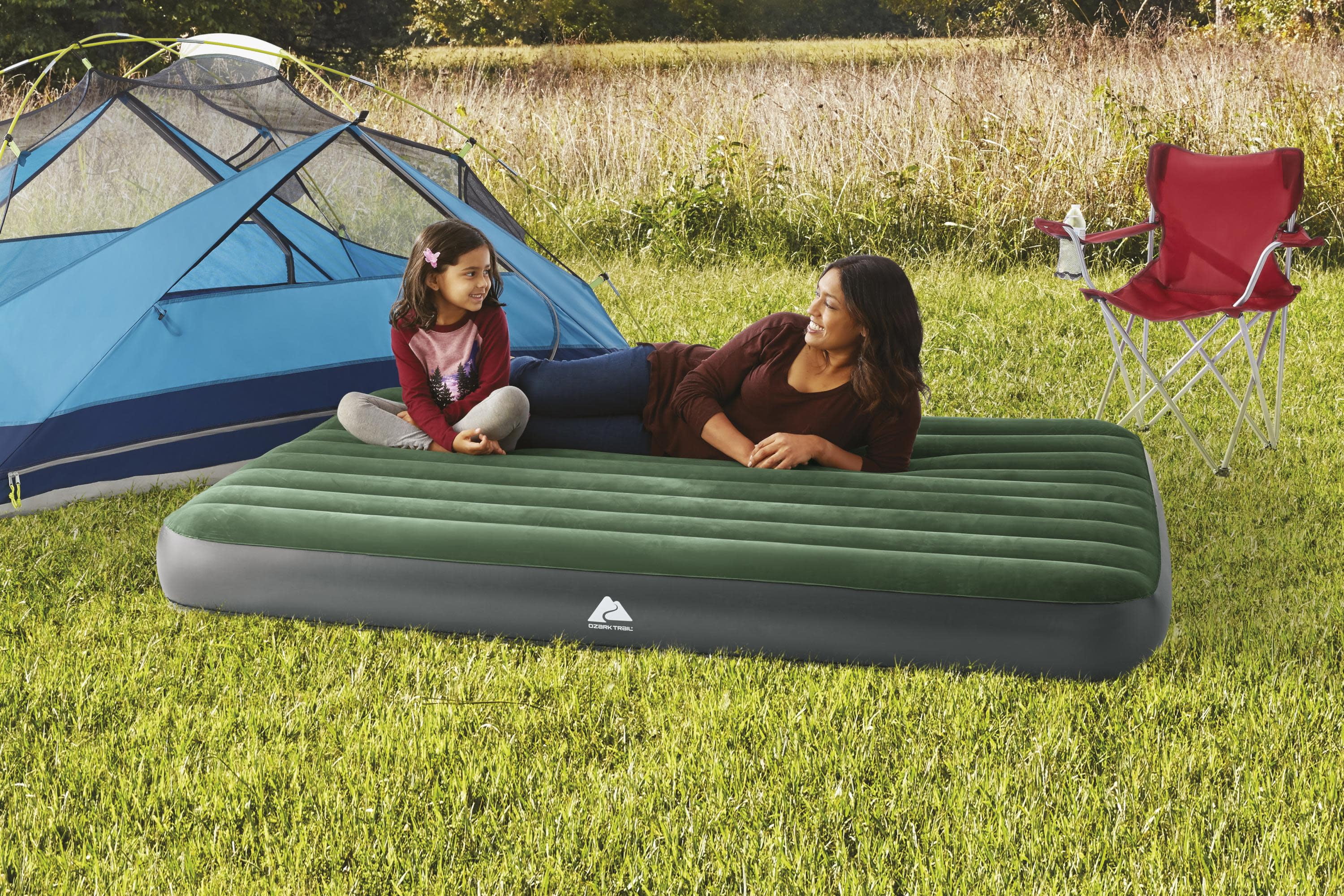 Details about   Ozark Trail Dark Blue Inflatable Coil Beam Construction Air Mattress Twin Size 