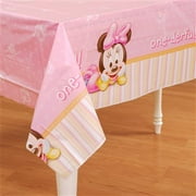 Minnie's 1st Birthday Plastic Tablecover