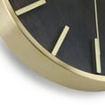 thumbnail image 3 of Crosley Analog 10" Gold Metal Quartz Accurate Wall Clock with Raised Hour Marks, 3 of 6