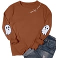 thumbnail image 6 of KimSoong Halloween Ghosts Graphic Sweatshirt Women's Season Sweatshirts Halloween Graphic Crew Neck Tops Casual Sweater, 6 of 7