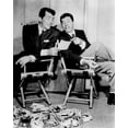 thumbnail image 1 of Dean Martin & Jerry Lewis in studio chairs looking at star photos 24x30 poster, 1 of 1
